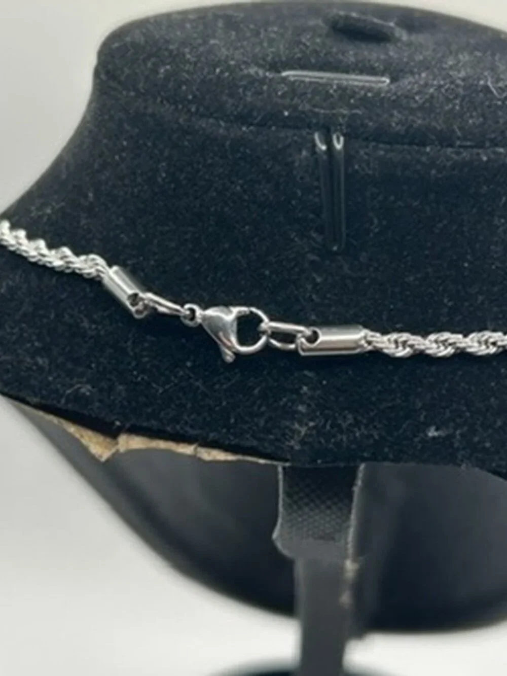 Mens Rope Chain 3mm 24 Inch Real Silver Solid Miami Plated Statement Bold New